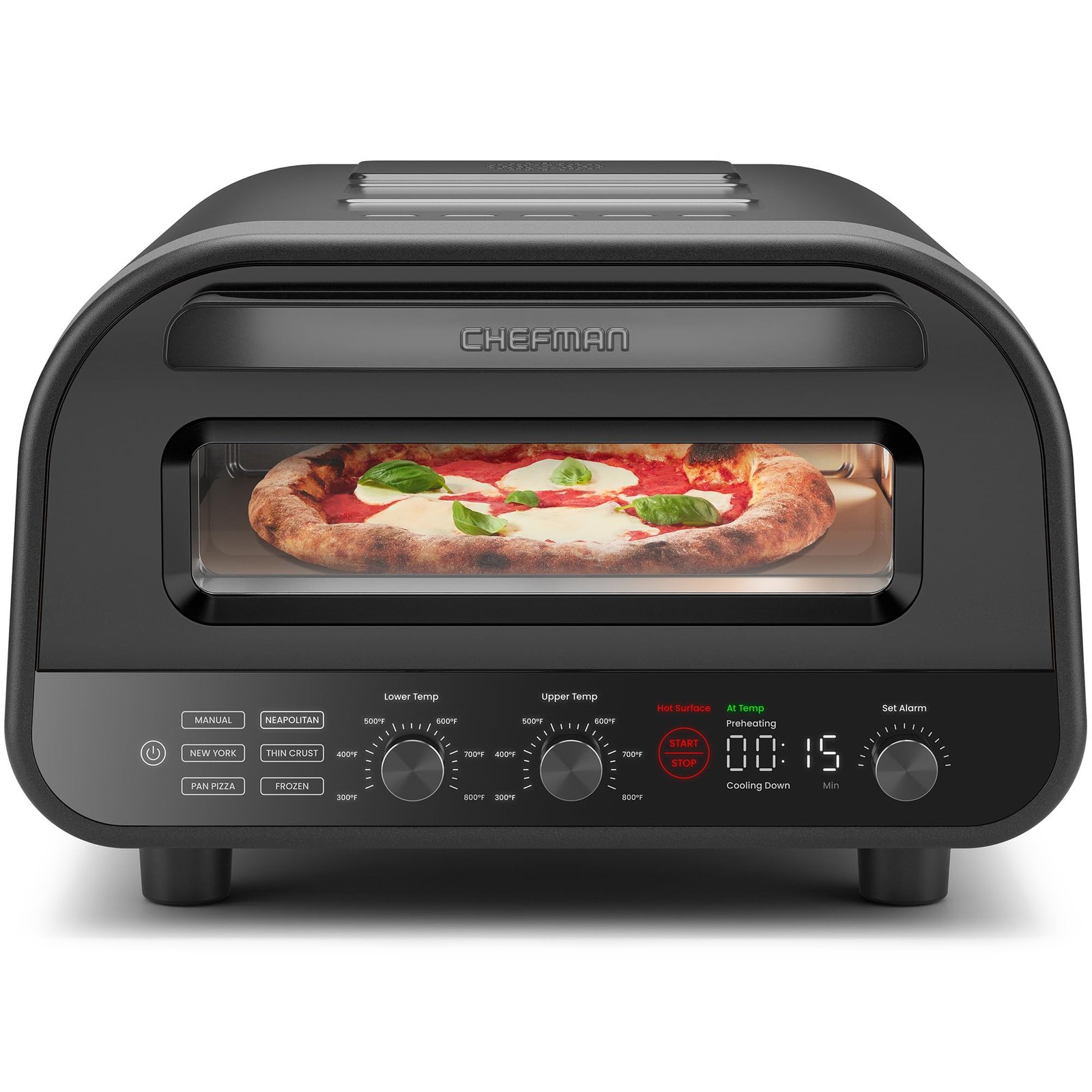 Chefman Home Slice pizza oven with touchscreen presets