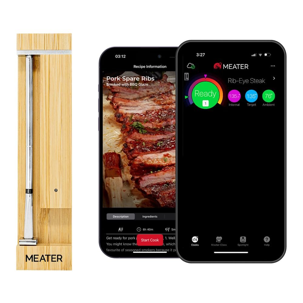 MEATER Pro — one of the best wireless meat thermometers with bamboo charger