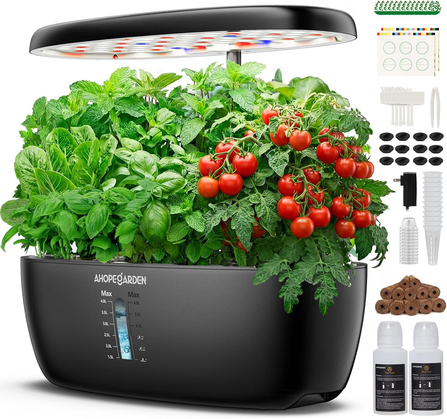 Ahopegarden 12-pod hydroponic garden — a budget pick among the best indoor herb gardens 2026