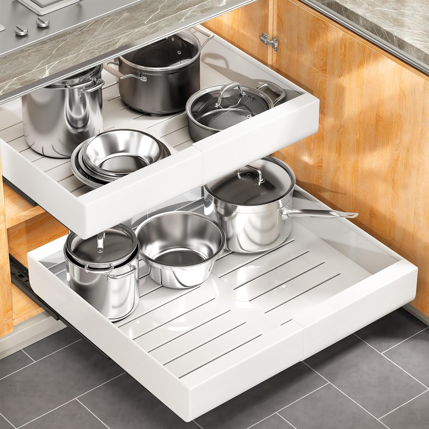 Best Kitchen Organization Products 2026 - Pull-Out Cabinet Organizer