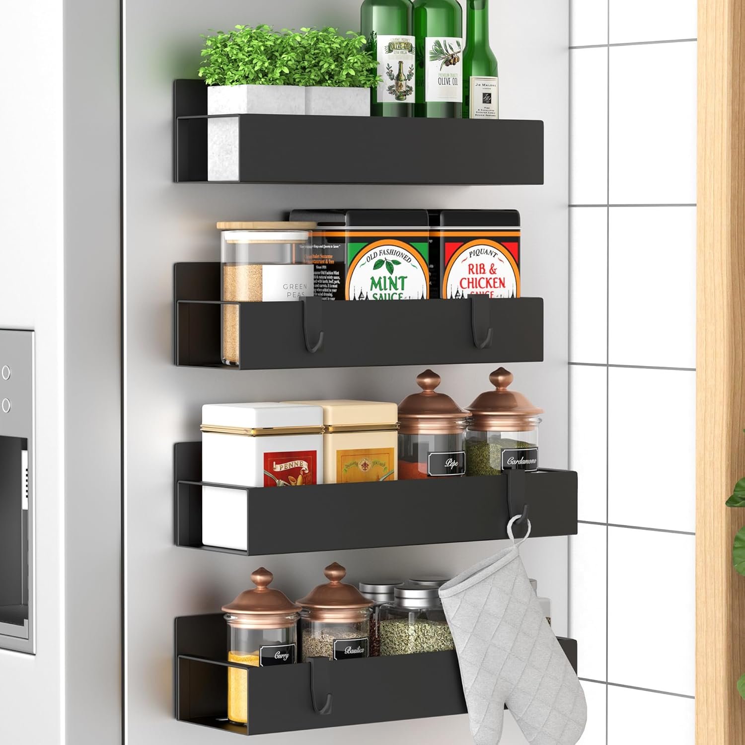 Magnetic Spice Rack kitchen storage organizer