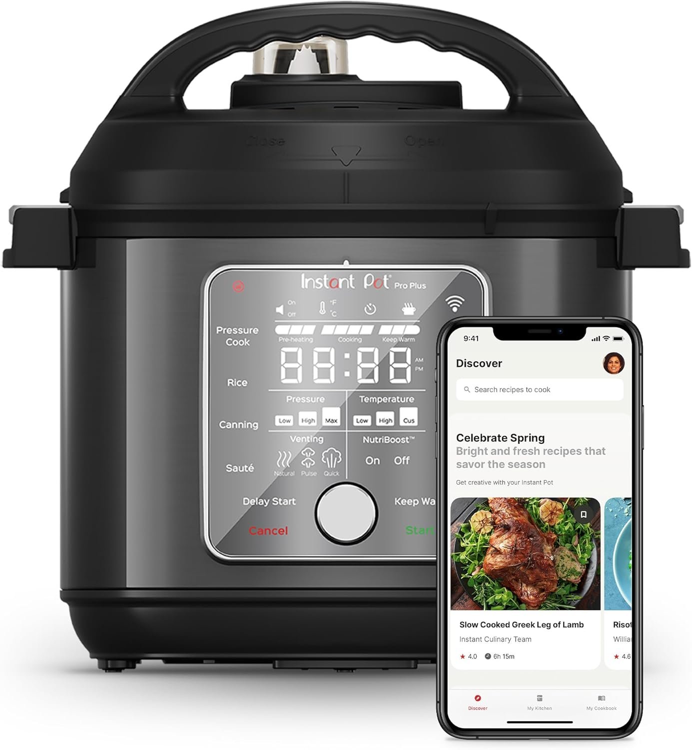 Instant Pot Pro Plus — smart cooking appliance with WiFi app control